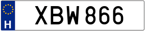 Trailer License Plate